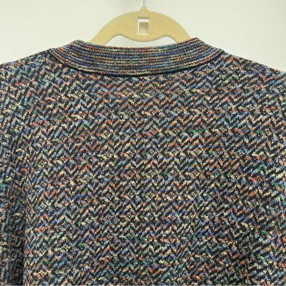 Jhane Barnes Multicolor Crewneck Sweater Sz L - Picture 6 of 8